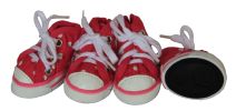 Extreme-Skater Canvas Casual Grip Pet Sneaker Shoes - Set Of 4